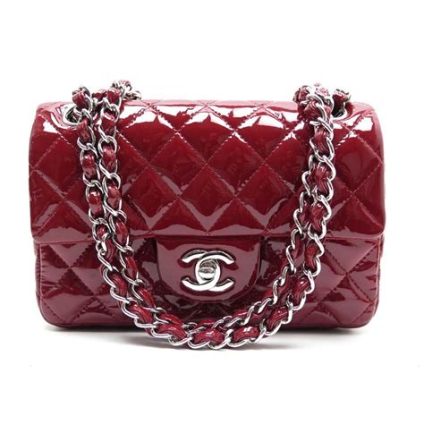 mini sac chanel rouge|chanel mini bag.